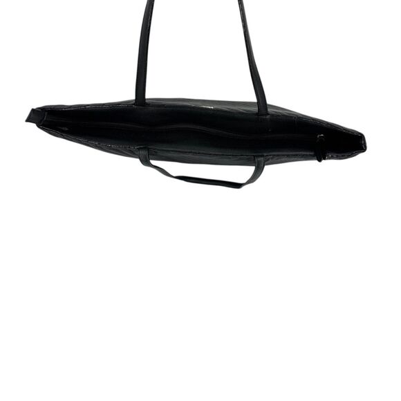 Victorias Secret Tote Gold Studded Bag Black shoulder purse lined - Picture 3 of 15